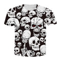 white skulls all over