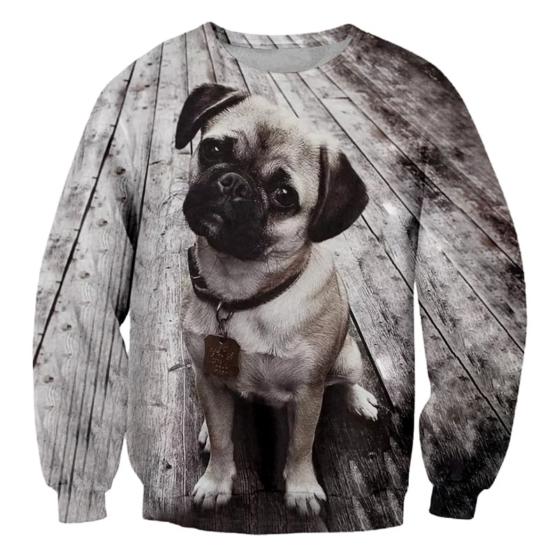 pug on deck