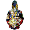 Dragon Ball Z Zip Up Hoodie