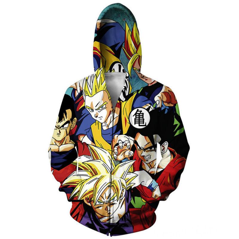 Dragon Ball Z Zip Up Hoodie