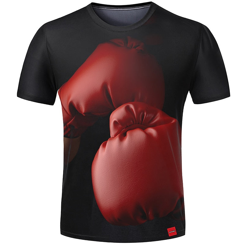 boxing gloves tee