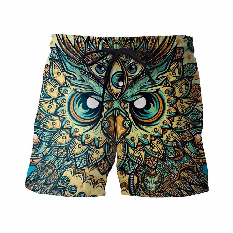 Vintage Religion Owl Board Shorts