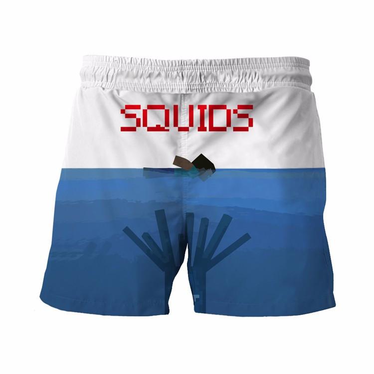 Squids MineCraft Board Shorts