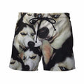 Siberian Husky II Board Shorts