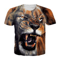 ferocious lion