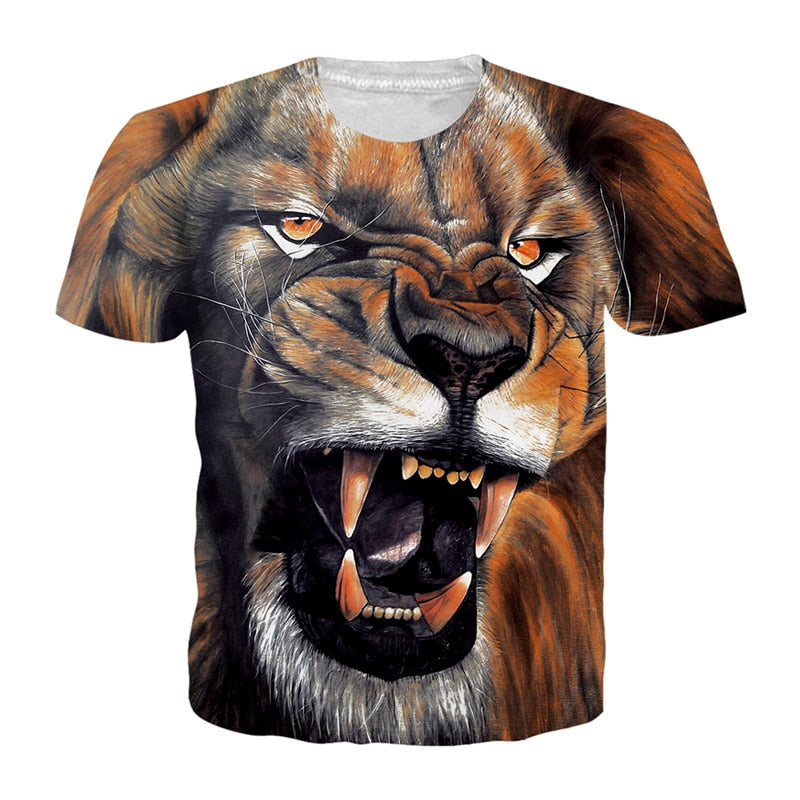 ferocious lion