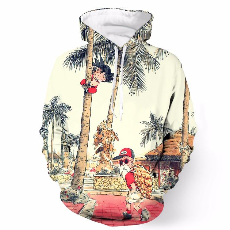 Kid Goku and Master Roshi Hoodie