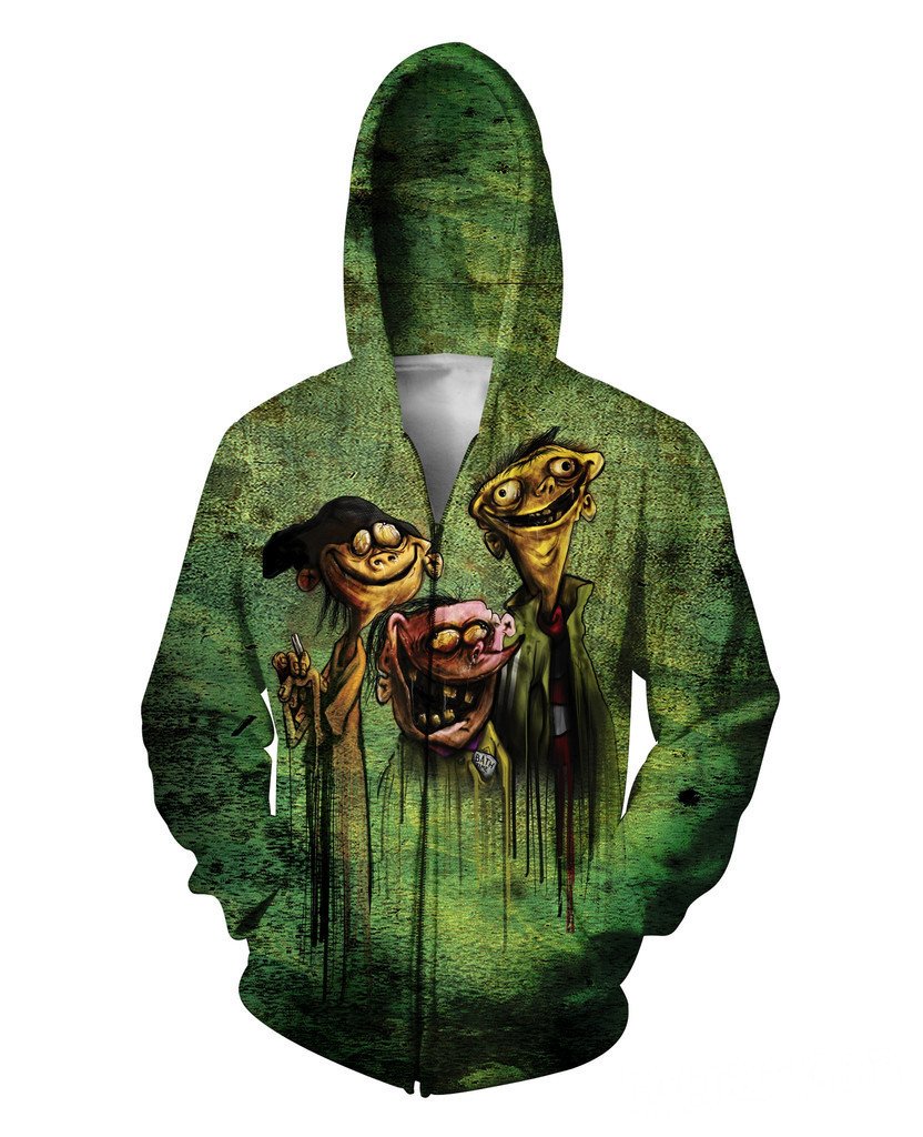 Ed Edd n Eddy on Bath Salts Zip Up Hoodie