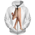 hand walking zip up