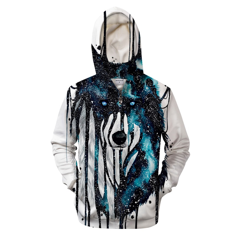 Dripping galaxy wolf By Scandy Girl