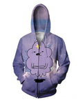 Lumpy Space Princess Zip Up Hoodie