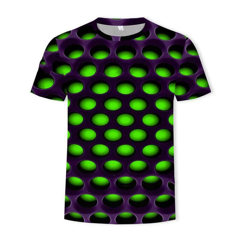 abstract green holes