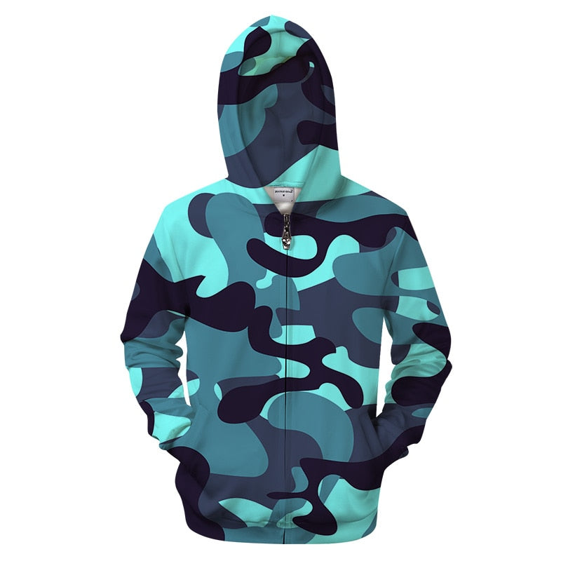 shine blue camo