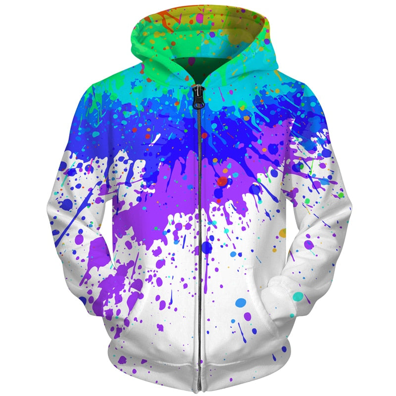 splashed colour
