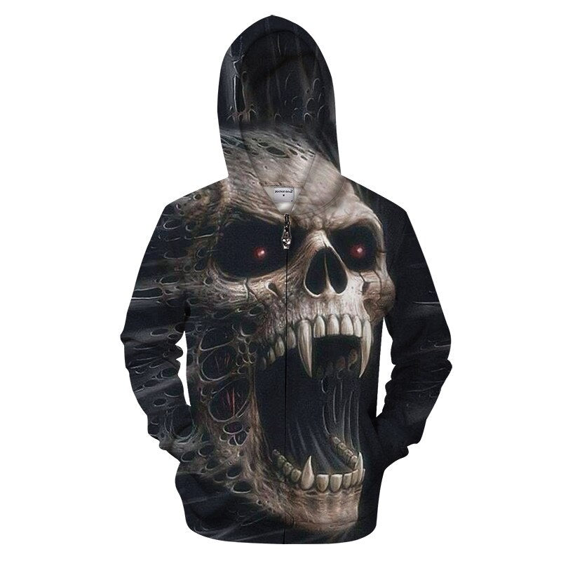 evil vampire skull