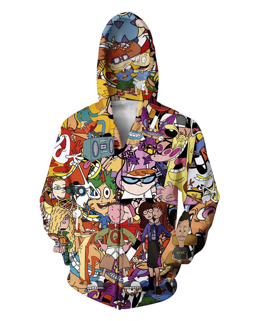 Totally 90s Zip Up Hoodie