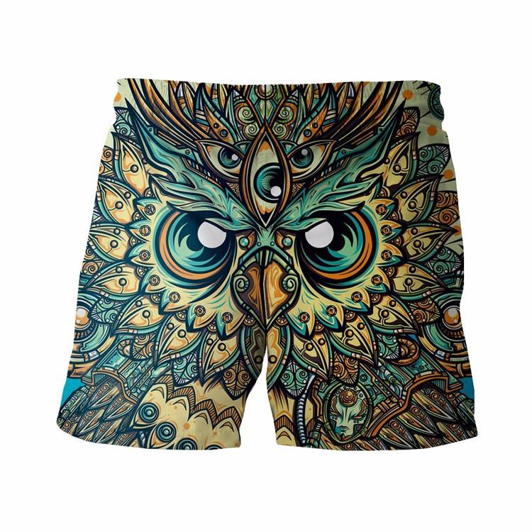 Vintage Religion Owl Board Shorts
