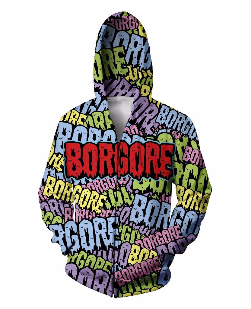 Borgore Zip Up Hoodie
