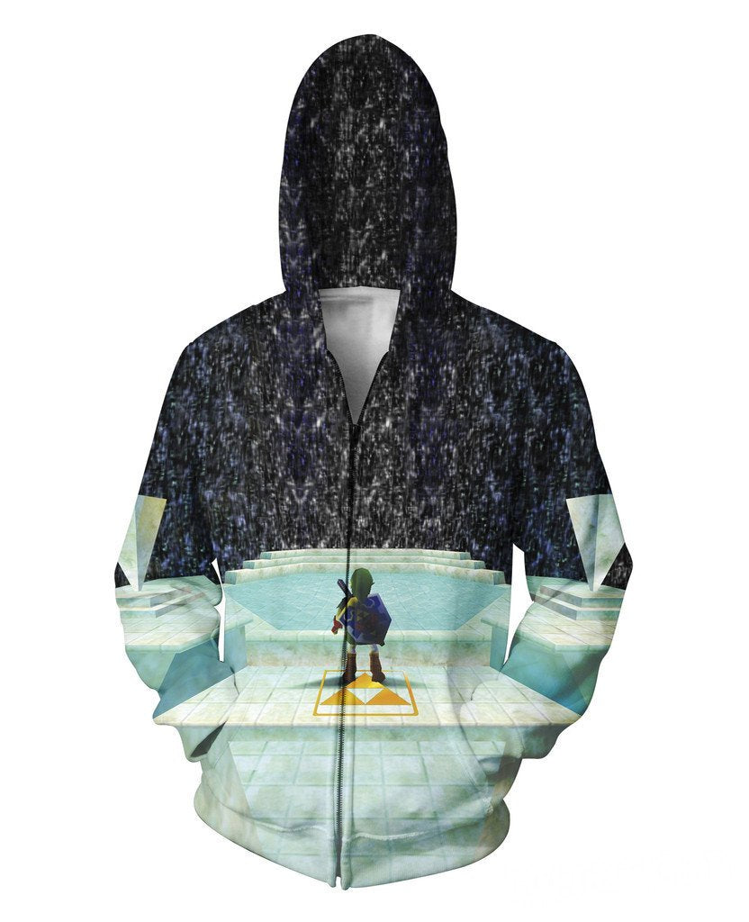 Legend of Zelda Great Fairy Fountain Zip Up Hoodie