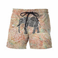 Paisley Elephant Board Shorts