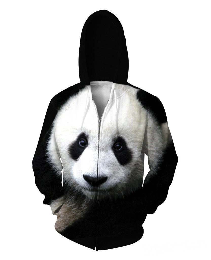 Panda Zip Up Hoodie