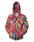 Fruity Pebbles Zip Up Hoodie