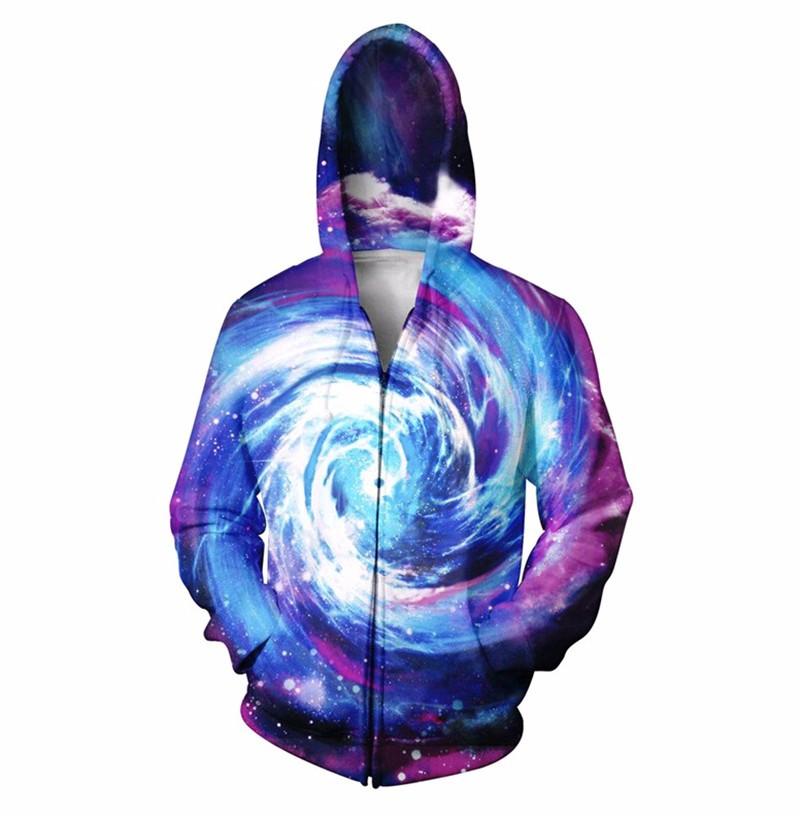 Spinning Galaxy Zip Up Hoodie