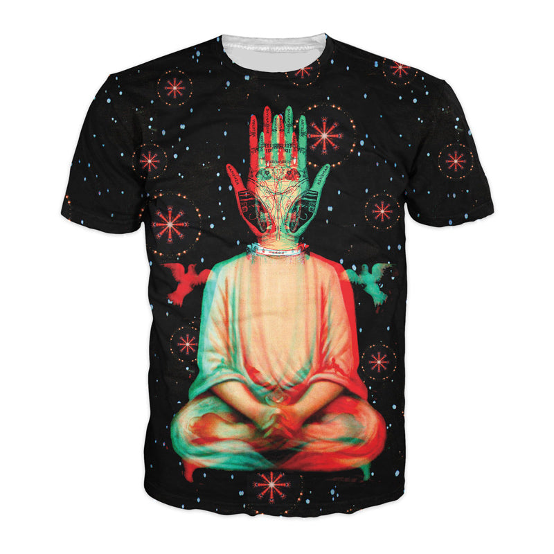 Snowflake Monk Sitting In Meditation