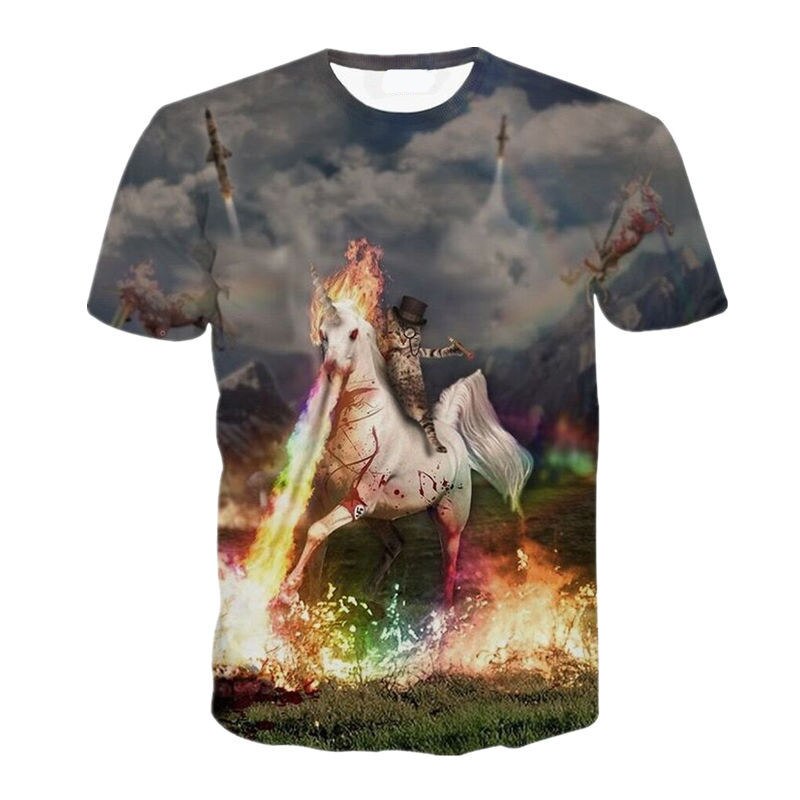 unicorn cat rage of fury