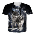 wolf pack in woods