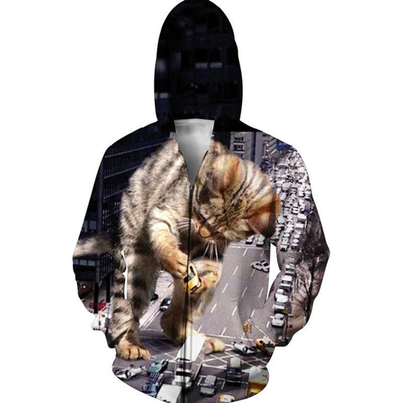 Catzilla Zip Up Hoodie