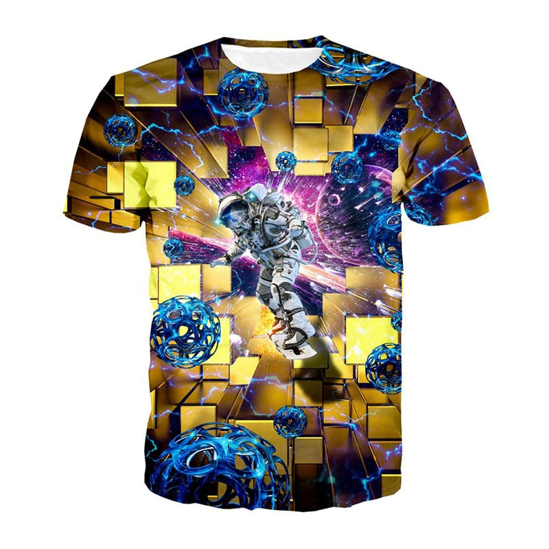 galactic surfing astronaut