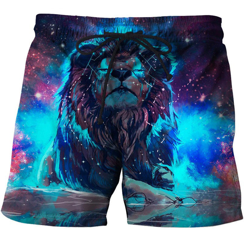 lion painting universe
