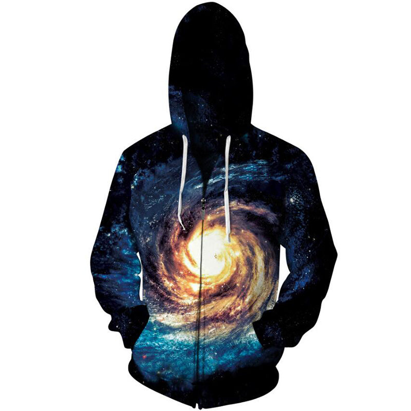galaxy swirl zip up