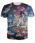 Flying Lemur On A Choco Taco In Space T-Shirt