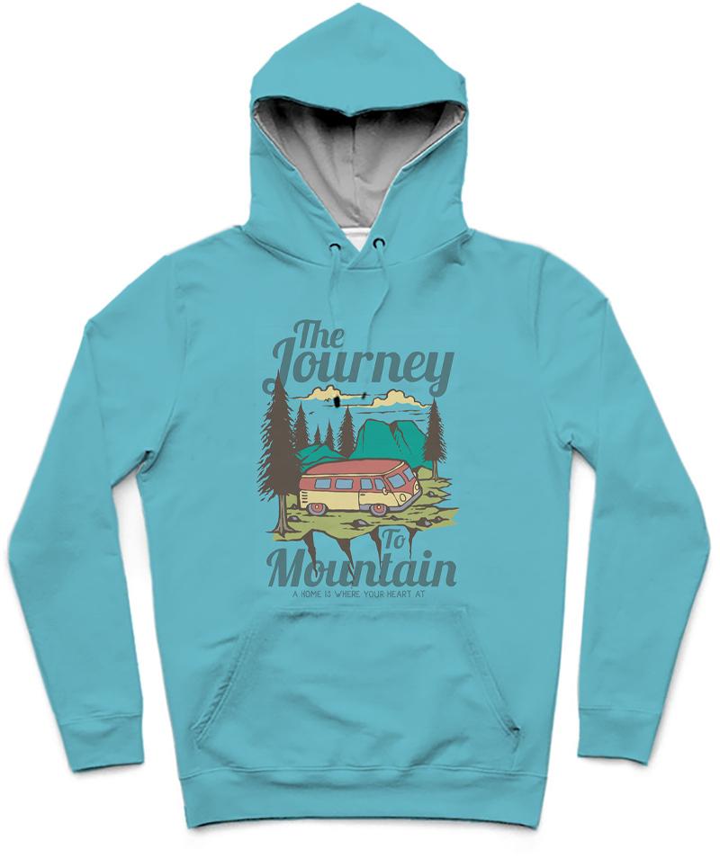 The Journey III Trendy All-Over Print Solid Shakespeare Hoodie