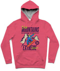 Snowboarding Trendy All-Over Print Solid Cranberry Hoodie