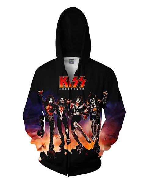 KISS Destroyer Zip Hoodie