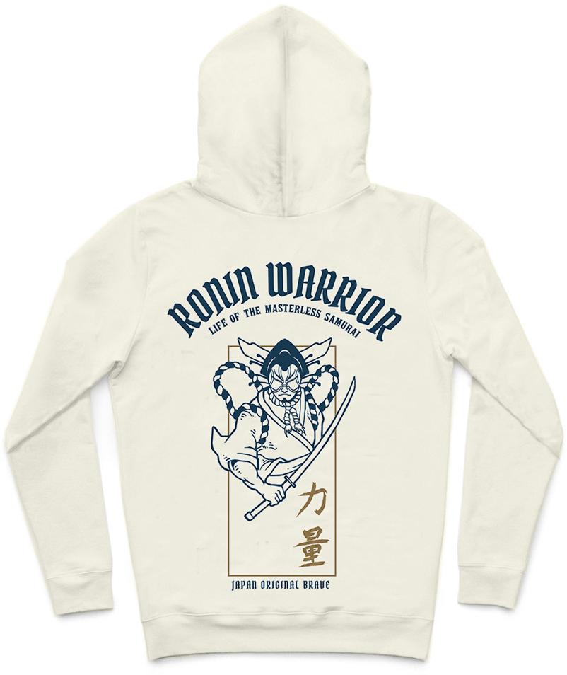 Ronin Spirit II Trendy All-Over Print Solid Narvik Hoodie