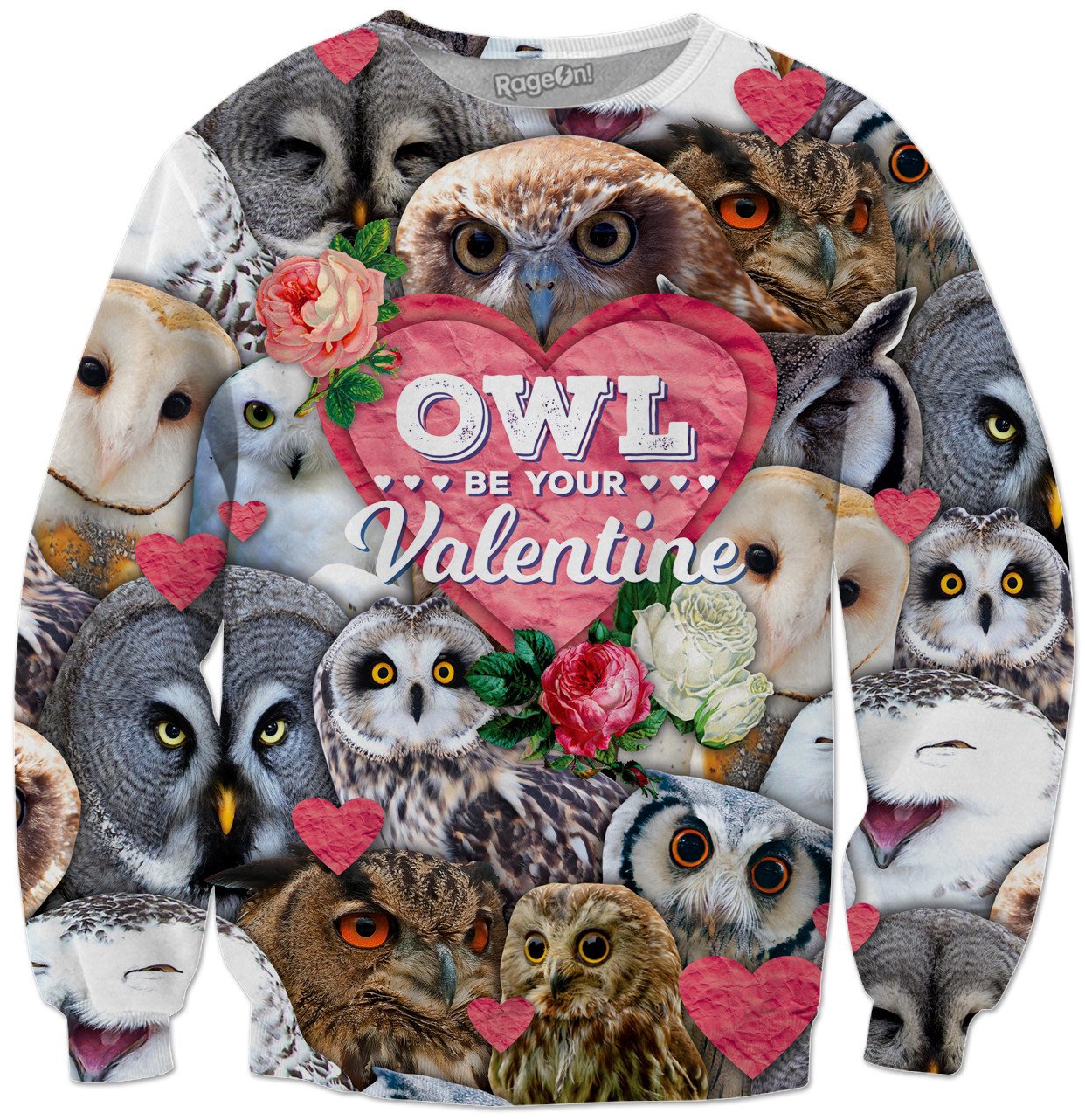 Owl Be Your Valentine Crewneck Sweatshirt