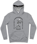 Healing The Wounded Soul Trendy All-Over Print Solid Grey Hoodie
