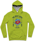 The Wise Lotus II Trendy All-Over Print Solid Limerick Hoodie