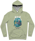 Custom Culture Trendy All-Over Print Solid Green Spring Hoodie