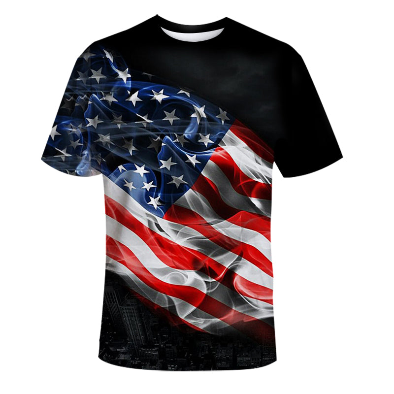 USA flag city