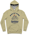 Summer Time II Trendy All-Over Print Solid Pavlova Hoodie