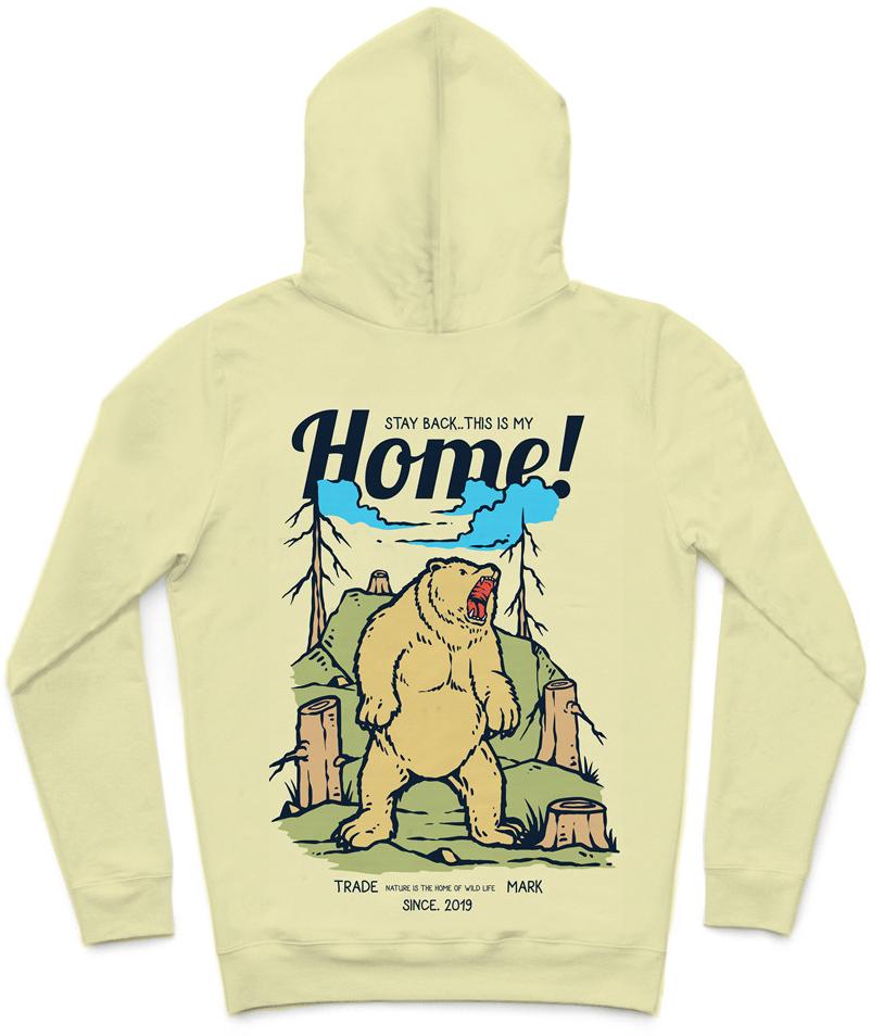Nature Attack Trendy All-Over Print Solid Tahuna Sands Hoodie