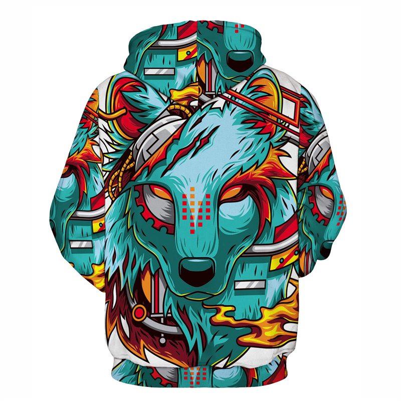 Wolf Demon Graphic Hoodie
