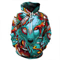 Wolf Demon Graphic Hoodie