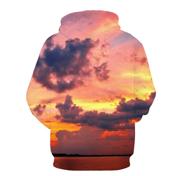 Bright Sunset Clouds Hoodie