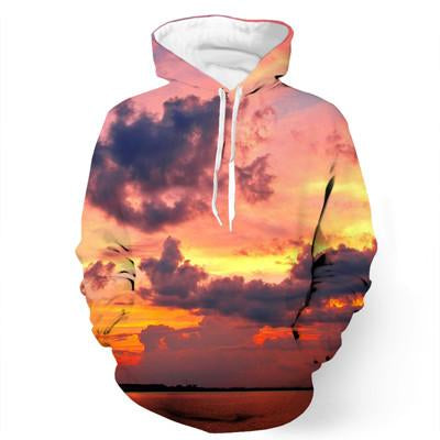 Bright Sunset Clouds Hoodie